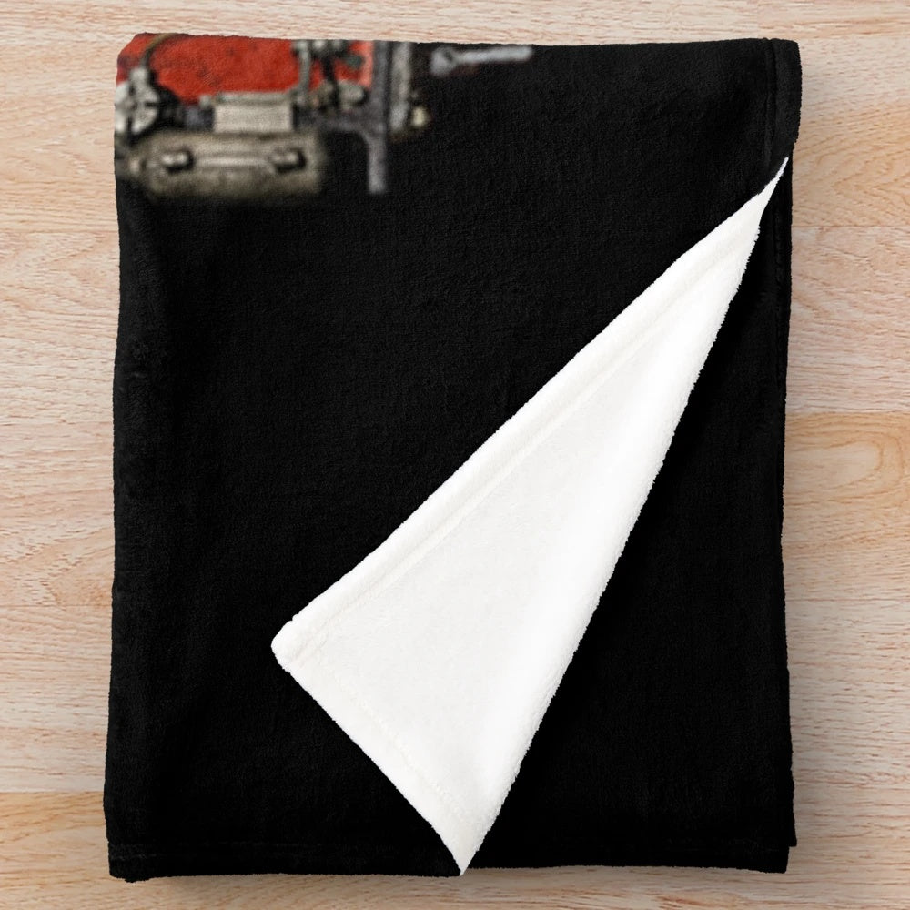 In Extremo inspired plush blanket with rock music design