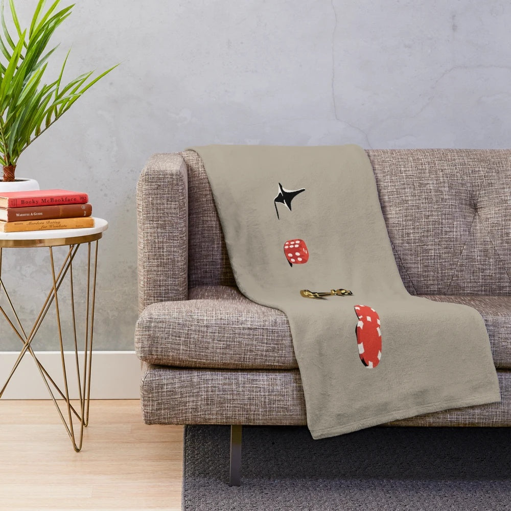 Inception Inspired Plush Blanket with Movie Motifs