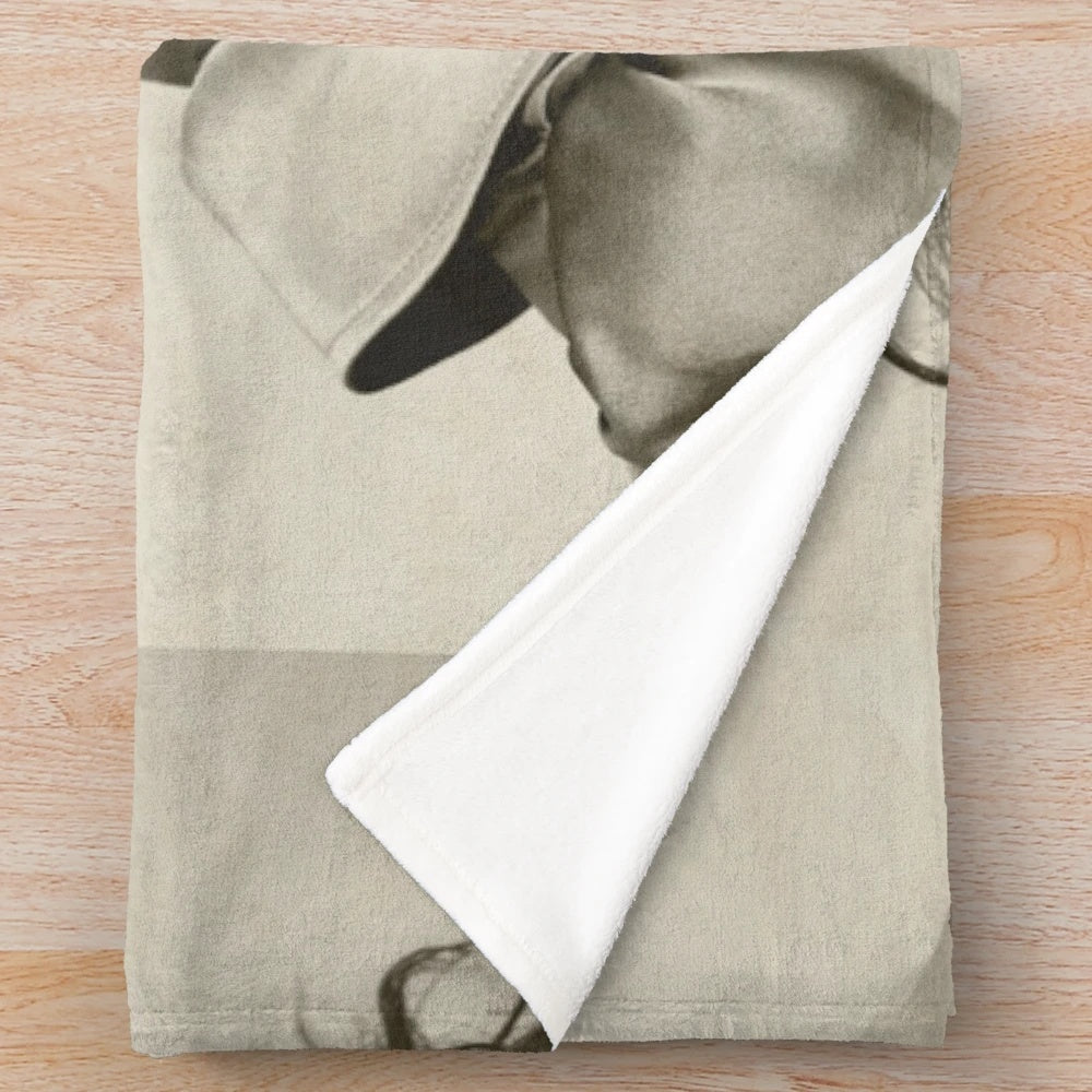 Timothée Chalamet inspired plush blanket with 90s retro and indie aesthetic design