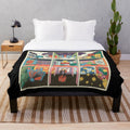 Plush blanket featuring indie band Future Past Life's album art