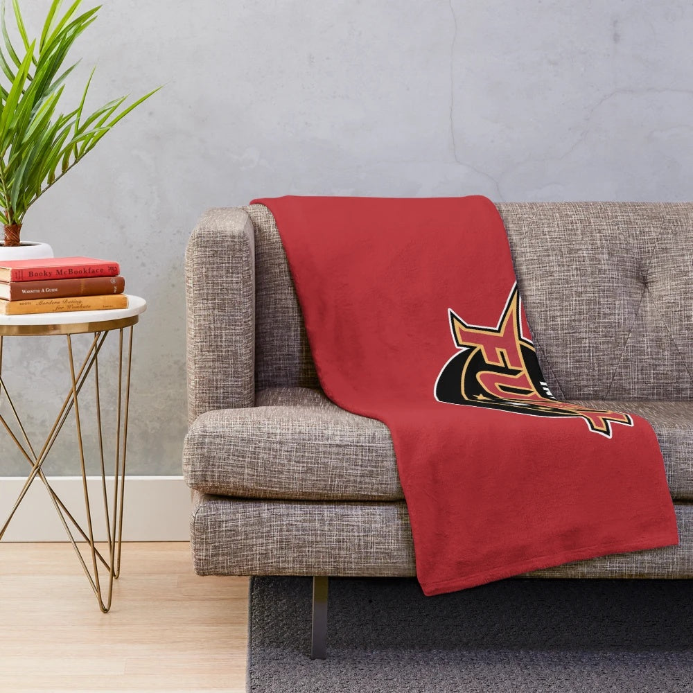 Indy Fuel Plush Blanket with Hockey Team Logo