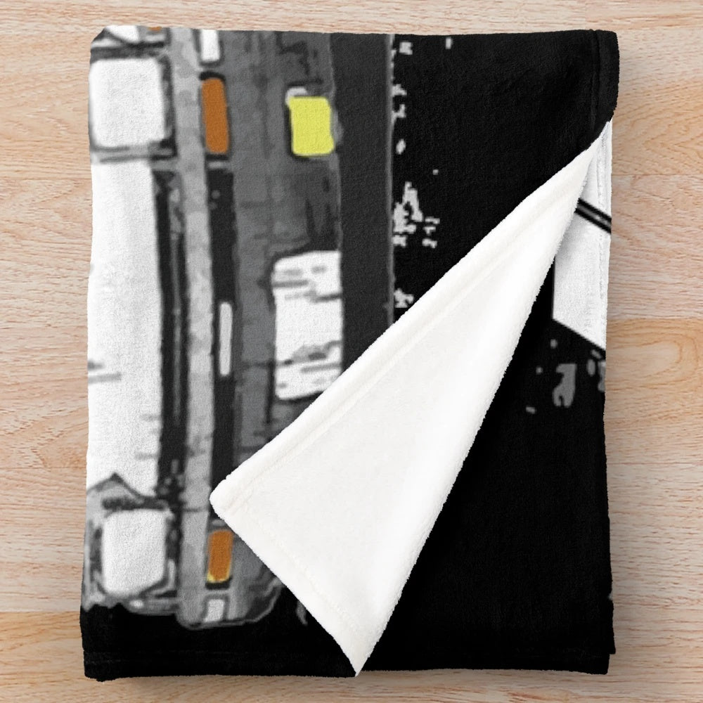 Soft and Plush Initial D AE86 Drifting Themed Blanket