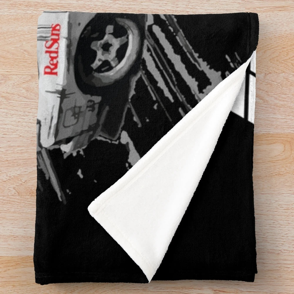 Initial D FC RX7 Drifting Plush Blanket featuring Ryosuke Takahashi