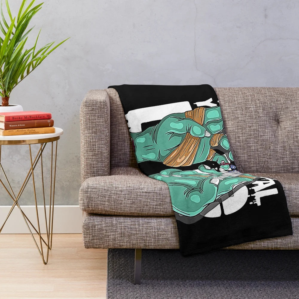 Injection themed plush blanket