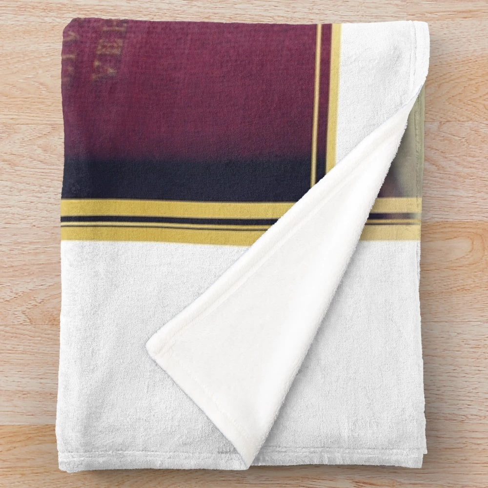 Cozy plush blanket for book lovers and intellectuals