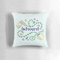 Soft, plush pillow with a cozy design, perfect for introverted personalities who enjoy relaxation and mindfulness.