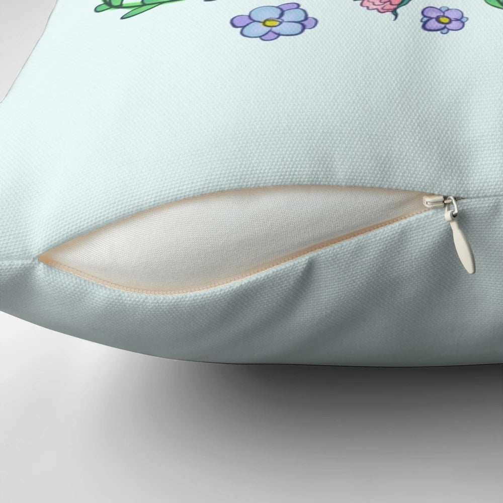 Soft, plush pillow with a cozy design, perfect for introverted personalities who enjoy relaxation and mindfulness.