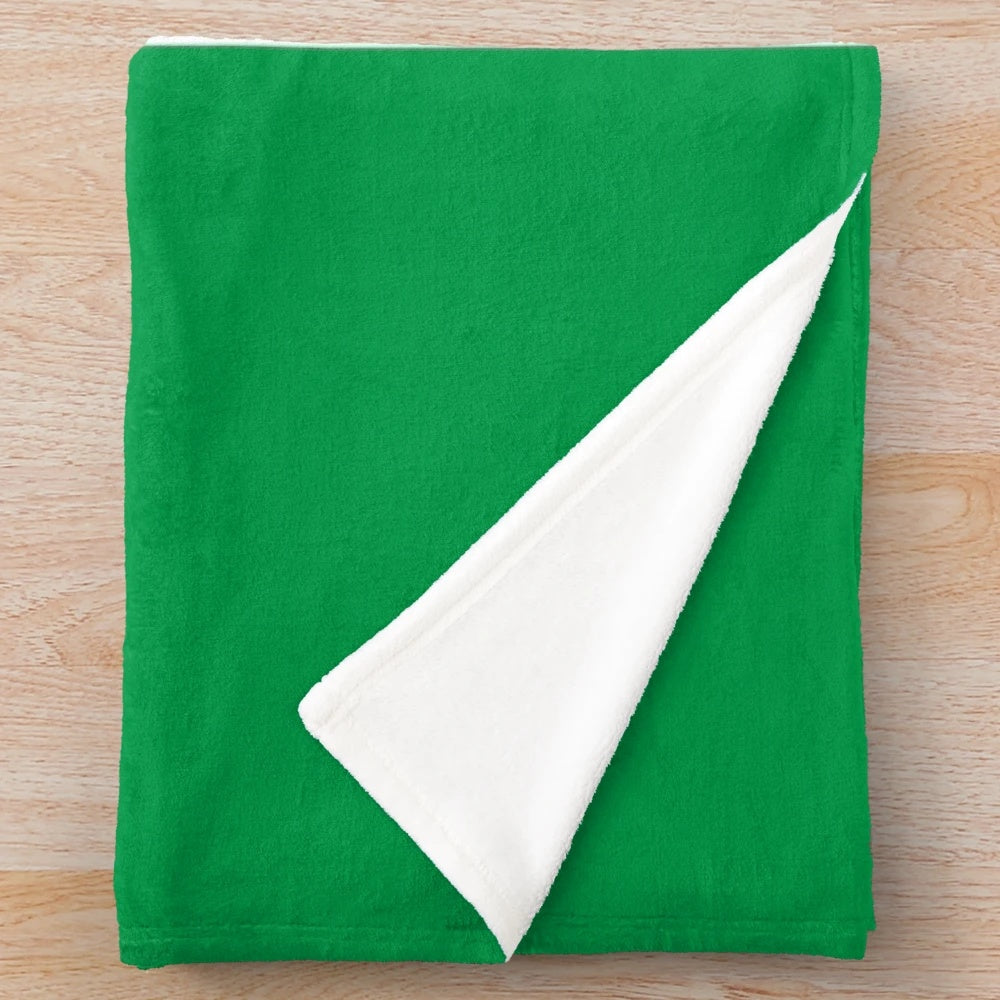 Plush blanket featuring the Ireland flag design