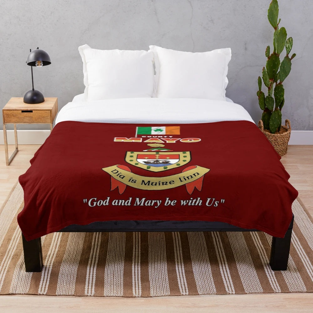 County Mayo, Ireland Crest Plush Blanket