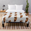 Soft and snuggly plush blanket featuring an illustration of a beautiful Irish Setter dog
