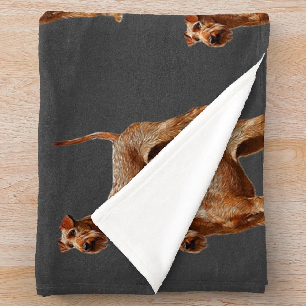 Soft and snuggly Irish Terrier plush blanket