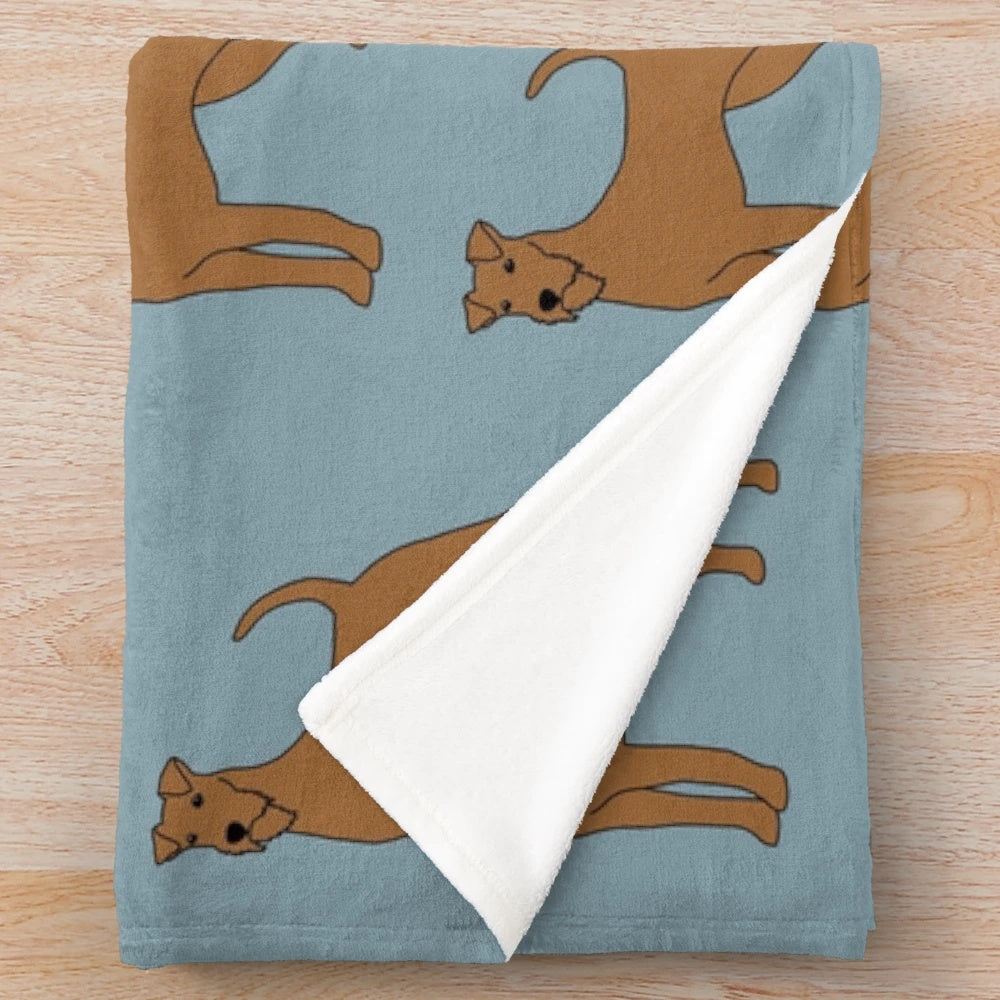 Irish Terrier Plush Blanket for Dog Owners