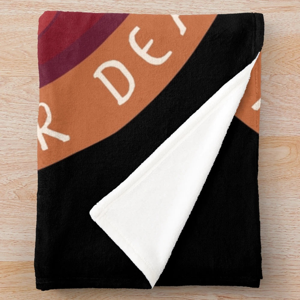 Iroh-inspired plush blanket with avatar the last airbender design