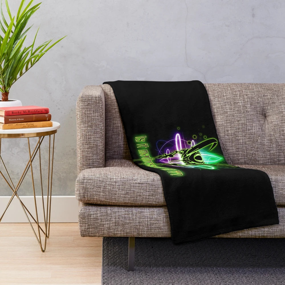 Soft, plush blanket featuring a "Is This Madness?" design, inspired by Loki, Thor Ragnarok, and Norse mythology