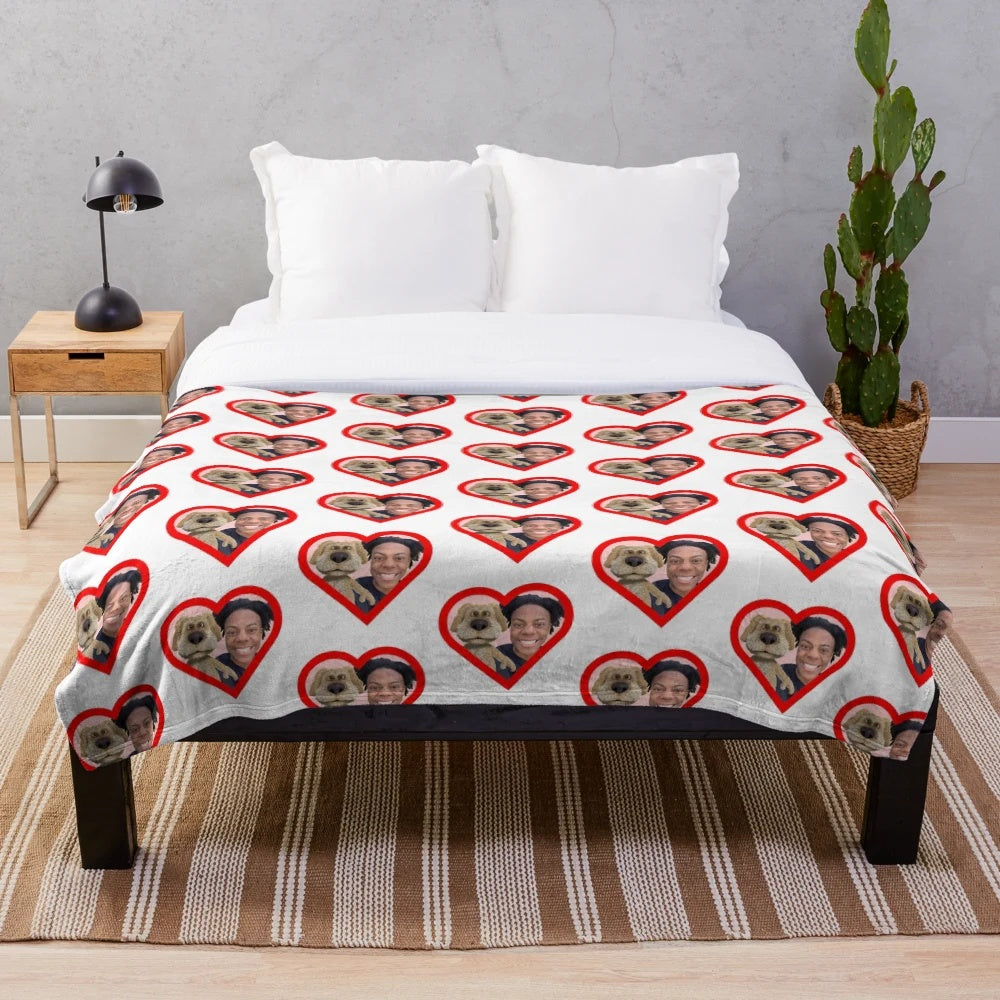 Soft and cuddly plush blanket featuring the popular YouTuber IShowSpeed