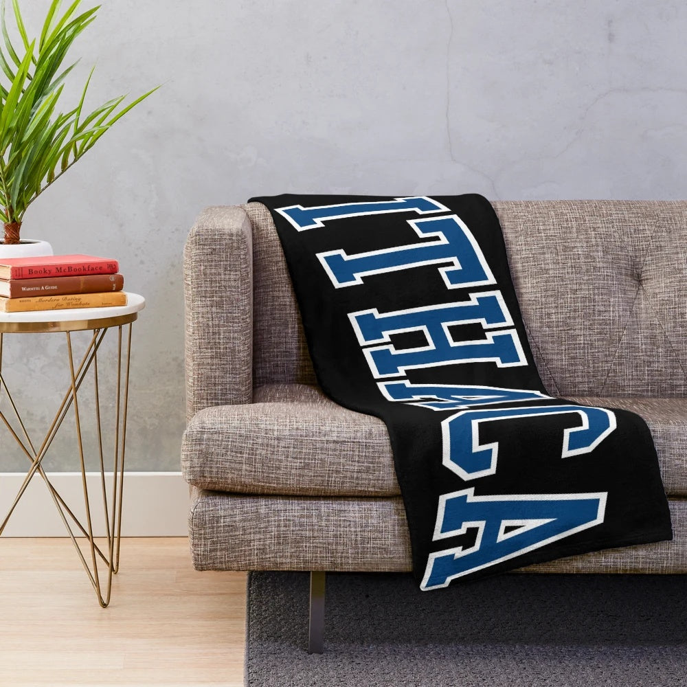 Ithaca College inspired plush blanket