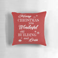 Cozy 'It's a Wonderful Life' Building and Loan Christmas Movie Pillow featuring iconic scenes and characters