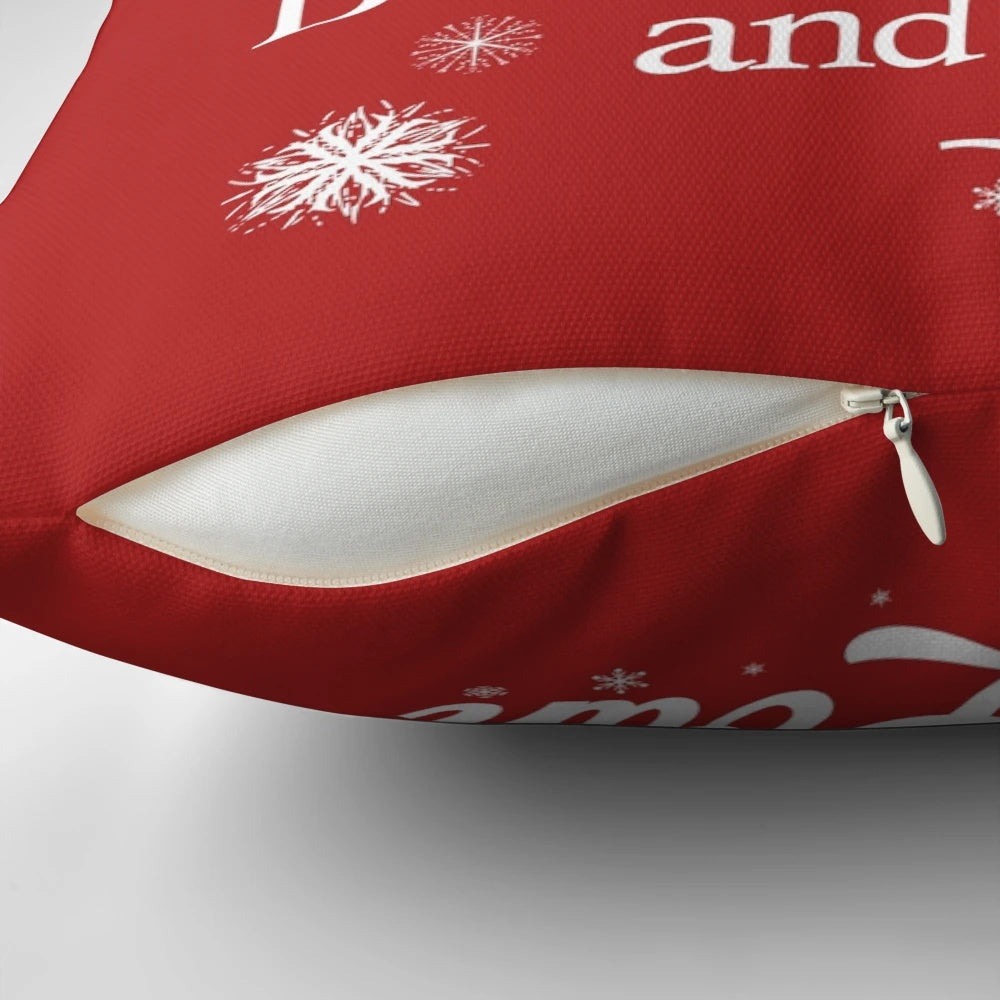 Cozy 'It's a Wonderful Life' Building and Loan Christmas Movie Pillow featuring iconic scenes and characters