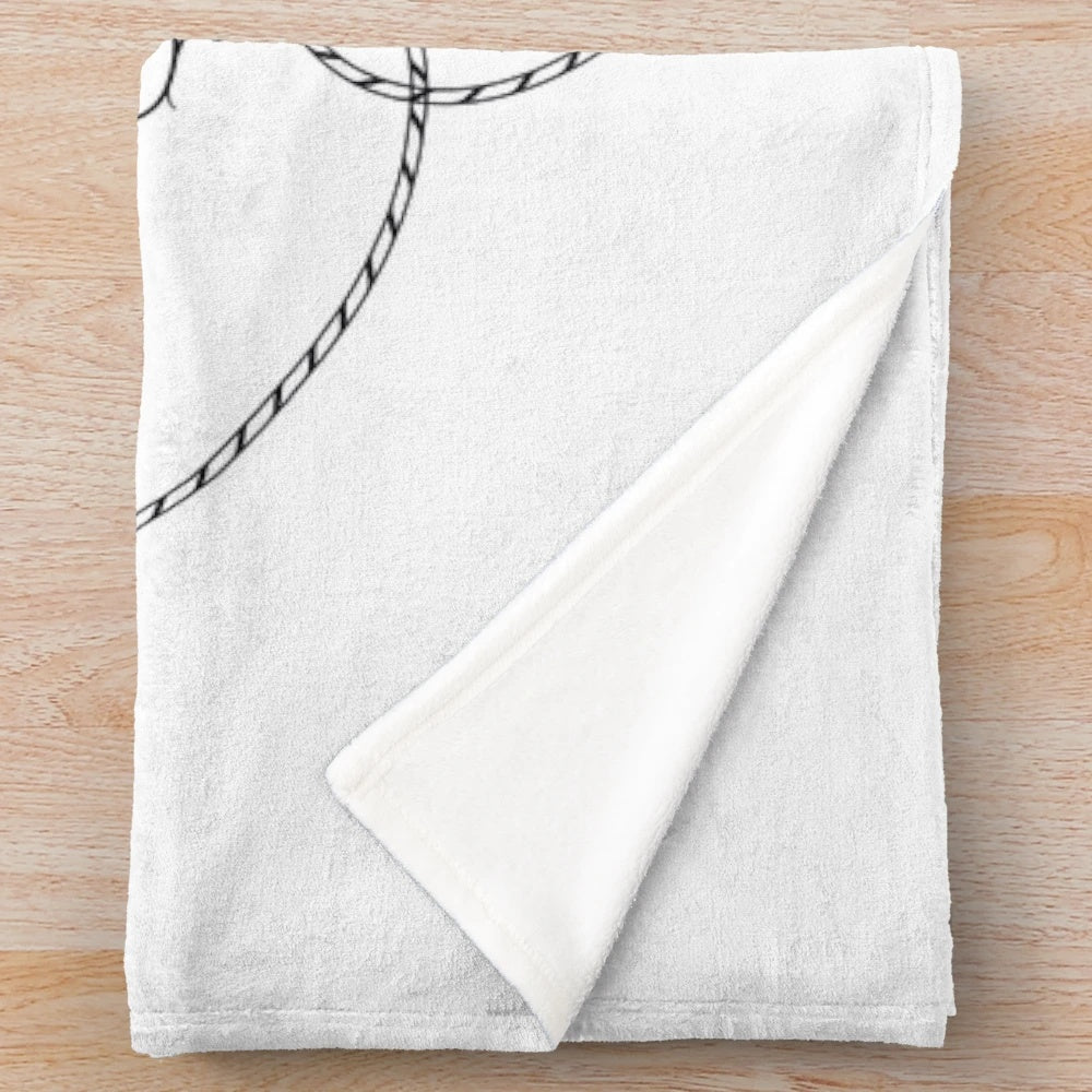 It's a Wonderful Life" themed plush blanket with night sky, stars, and text elements