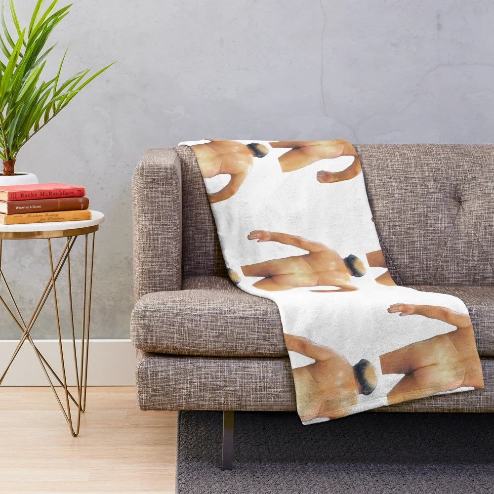 Cozy plush blanket inspired by the hit TV show "It's Always Sunny in Philadelphia" featuring the character Frank Reynolds