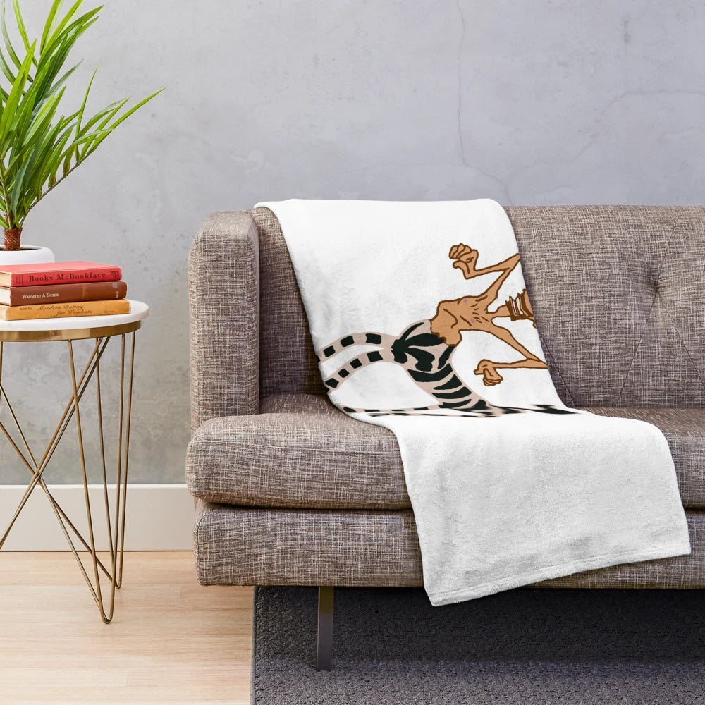 Soft and cozy plush blanket featuring the iconic "IT'S MY HOOVES" design from cult classic movies