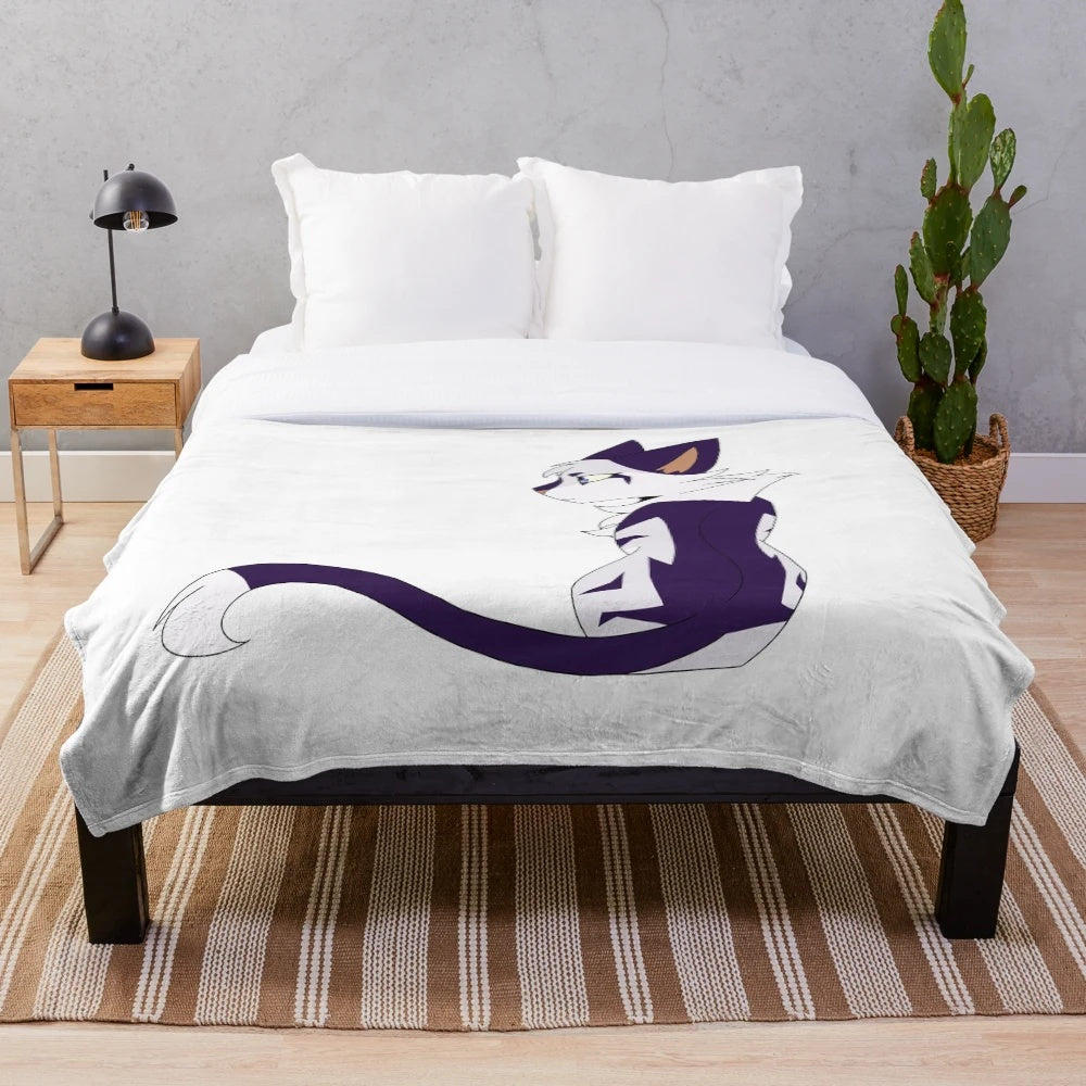 Ivy Pool Plush Blanket with a dark forest design