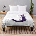Ivy Pool Plush Blanket with a dark forest design