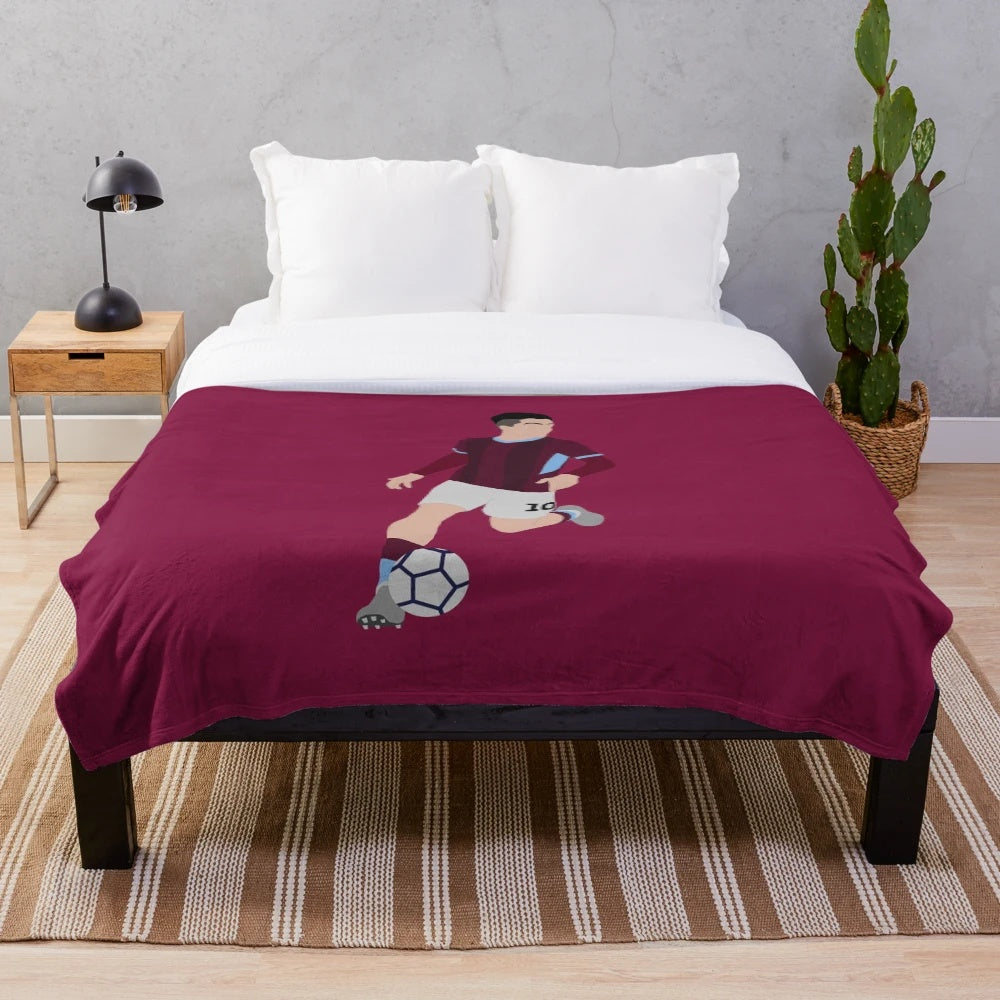 Jack Grealish Inspired Plush Blanket