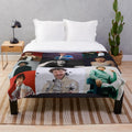 Jack Harlow-inspired plush blanket with rapper's name and image