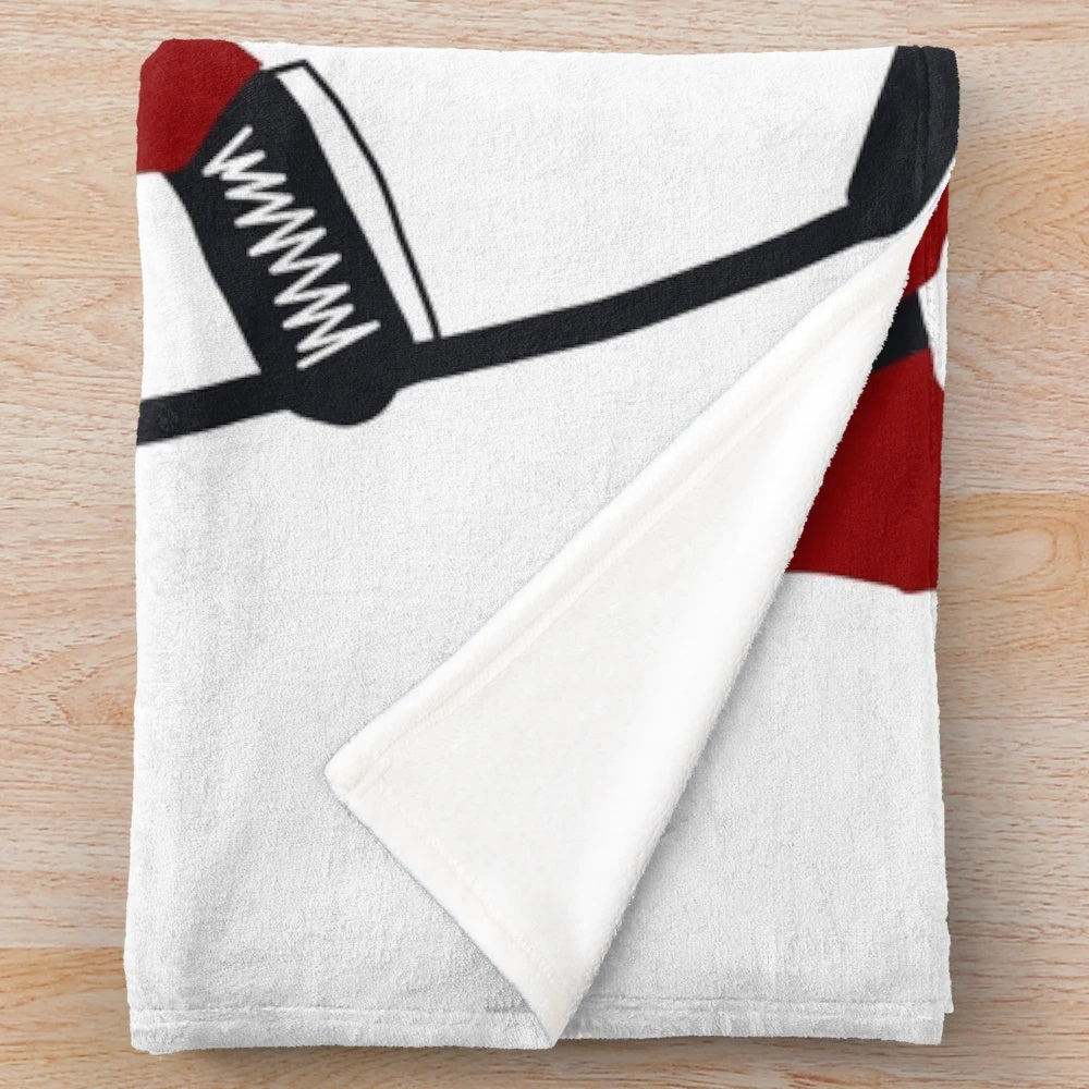 Jack Hughes inspired plush blanket for hockey and sports fans
