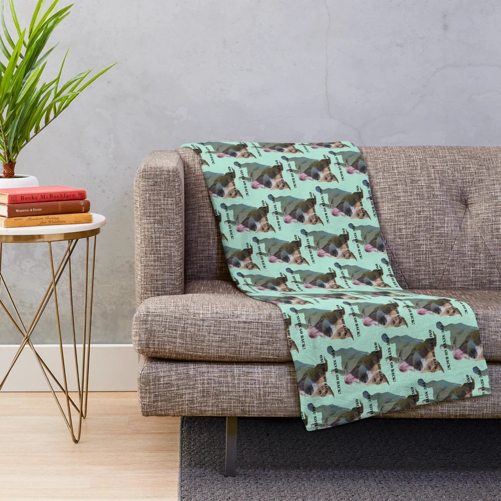 Jack Russell Terrier Plush Blanket with Cute Dog Design