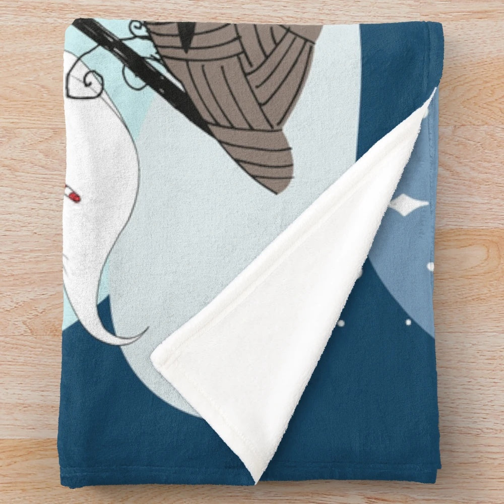 Jack Skellington and Sally plush blanket from The Nightmare Before Christmas