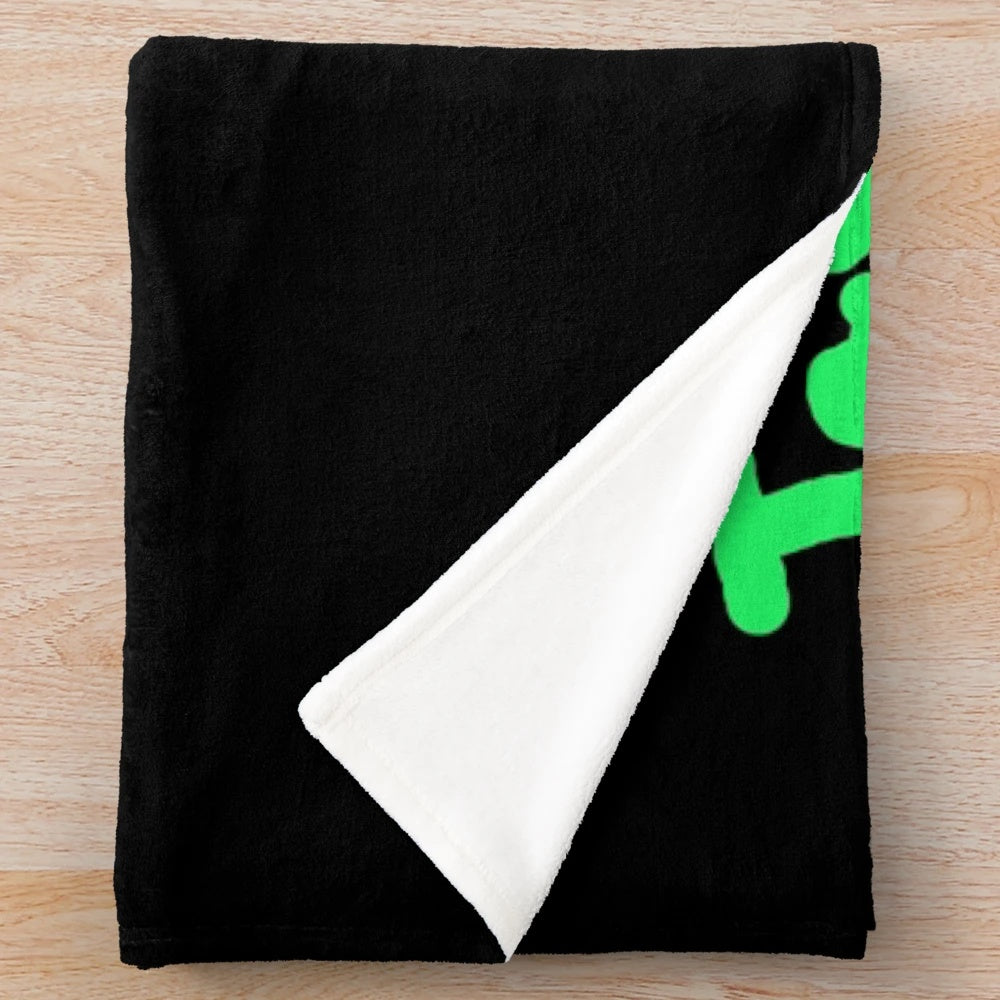 Jacksepticeye-inspired plush blanket with eye logo