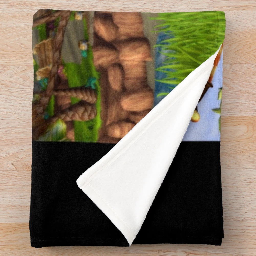 Jak and Daxter themed plush blanket