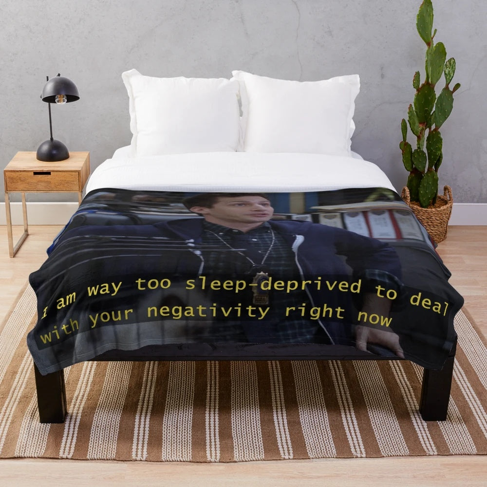 Jake Peralta inspired plush blanket