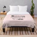 Jane Austen inspired plush blanket with literary quotes