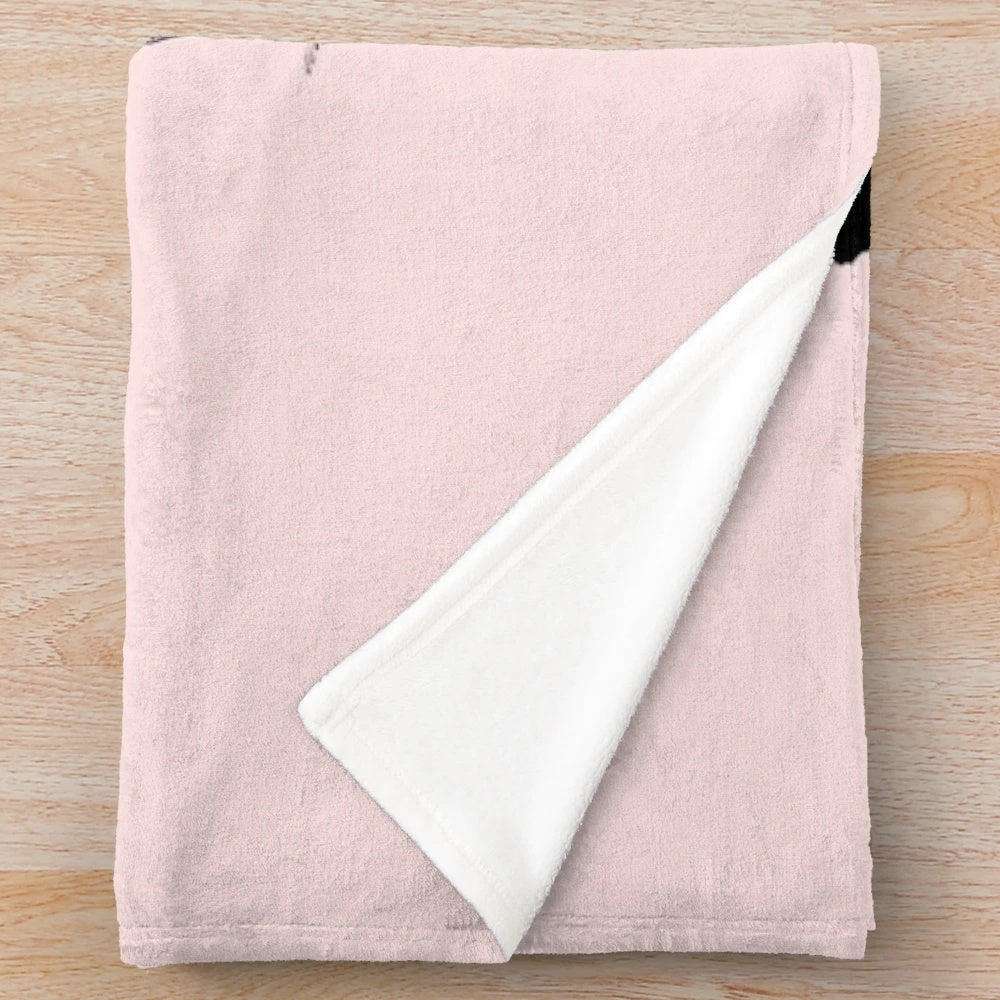 Jane Austen inspired plush blanket with literary quotes
