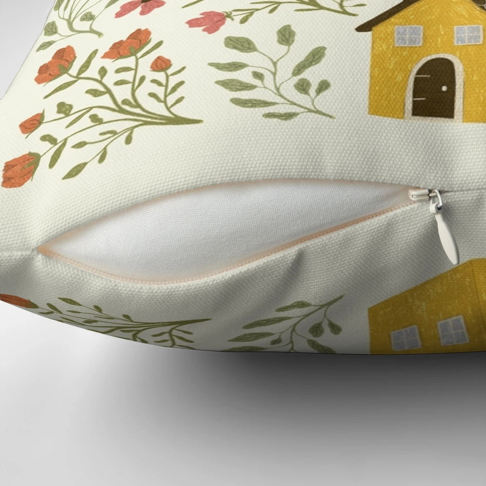 Decorative throw pillow featuring a quote from the classic novel "Jane Eyre" by Charlotte Bronte.