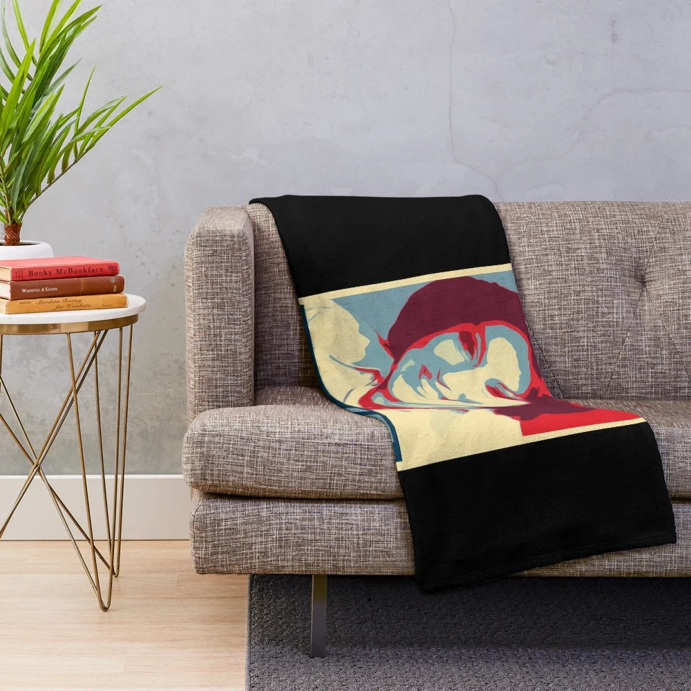 Jane McDonald inspired plush blanket with festive design