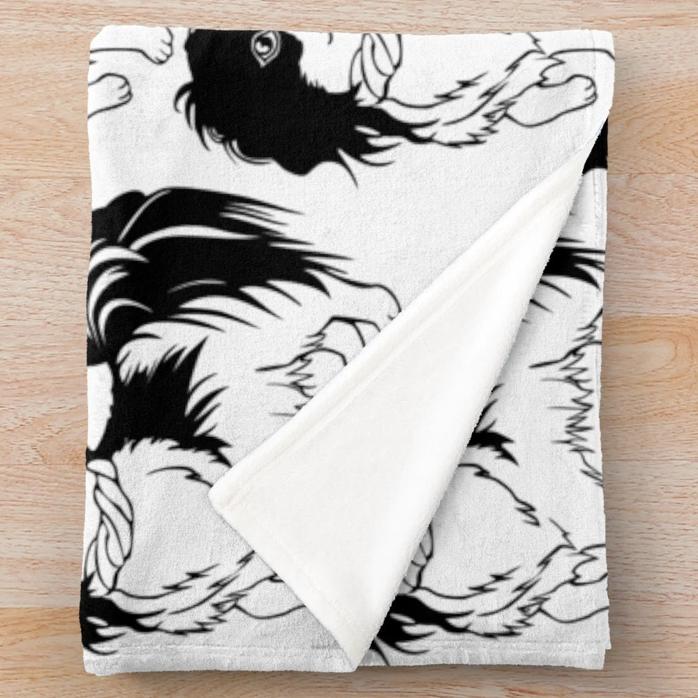 Japanese Chin Plush Blanket for Soft and Comfy Snuggle