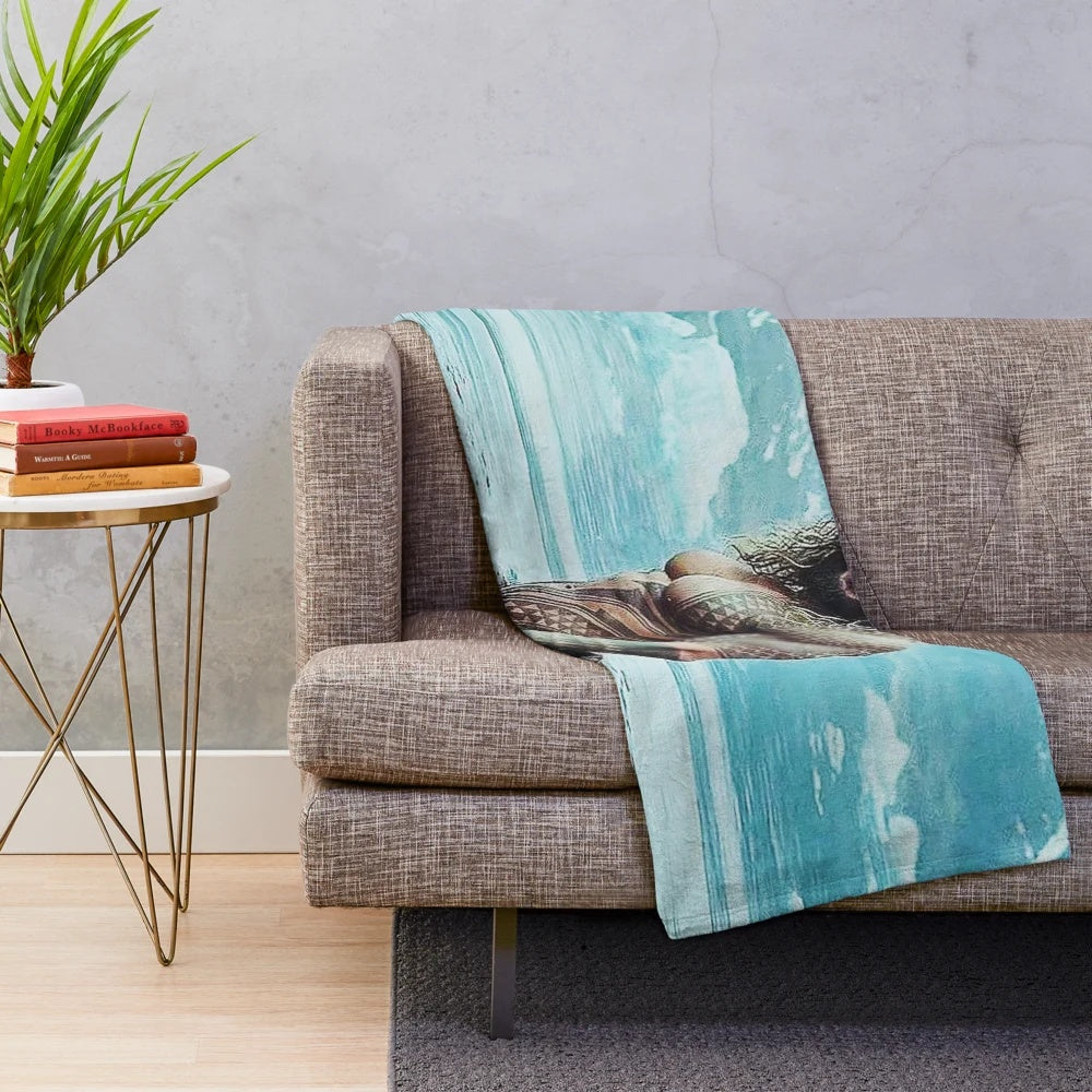 Jason Momoa-inspired plush blanket featuring the popular actor