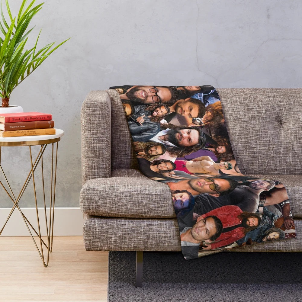 Jason Momoa inspired plush blanket