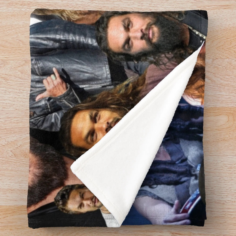 Jason Momoa inspired plush blanket
