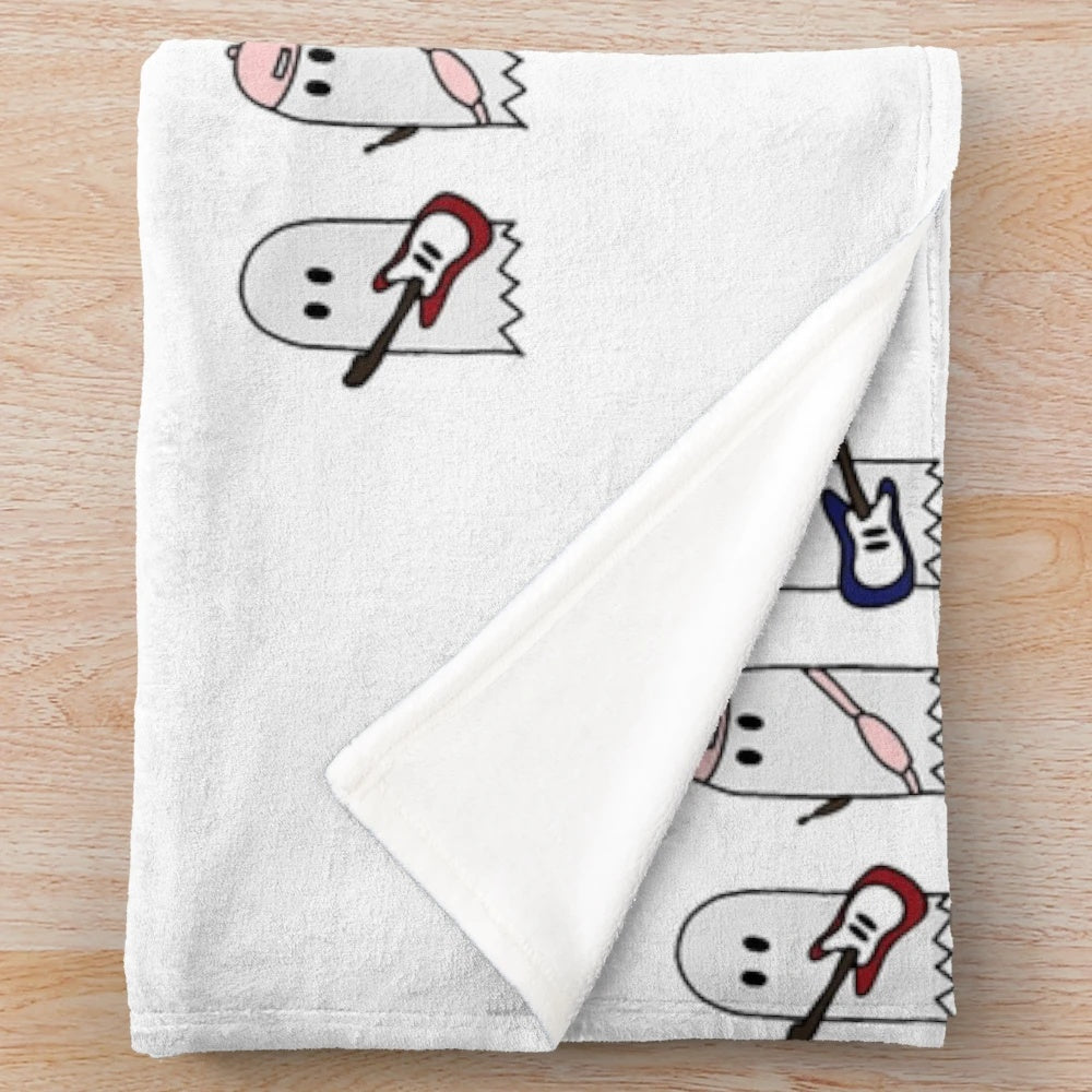 JATP Plush Blanket featuring the ghost band from the Netflix series Julie and the Phantoms