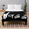 Jazz-themed plush blanket with musical instruments