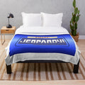 Soft and comfy plush blanket with Jeopardy-themed design