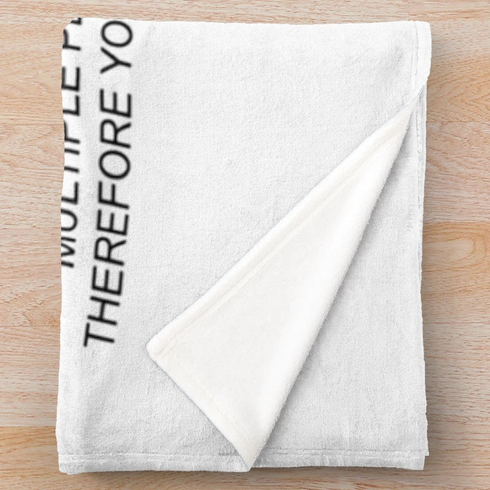 Cozy Jersey Shore inspired plush blanket with "The Note Wall" tapestry design