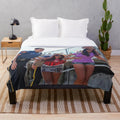 Plush blanket featuring a Jersey Shore-inspired design