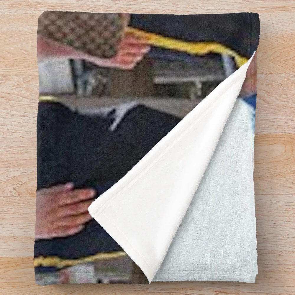 Plush blanket featuring a Jersey Shore-inspired design