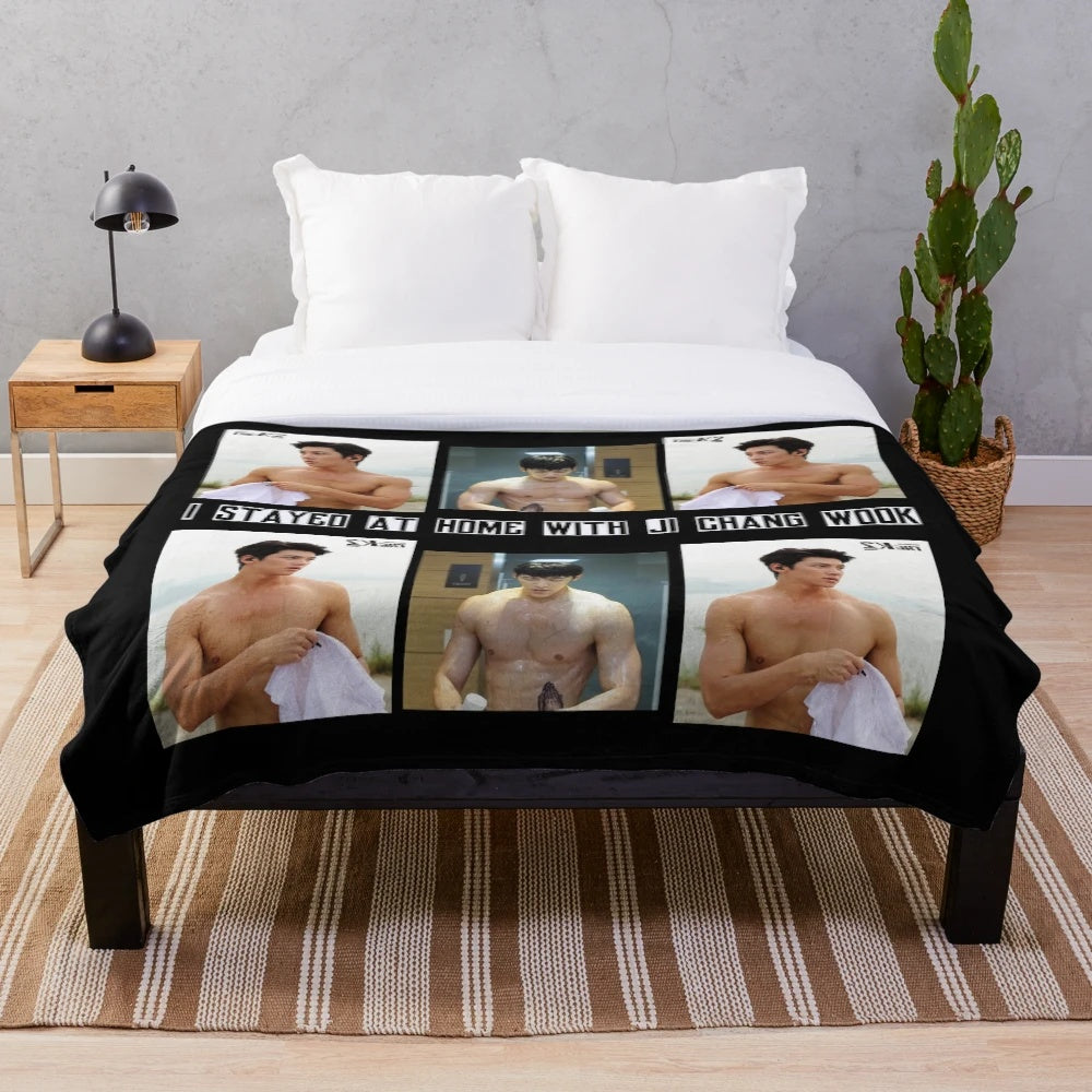 Ji Chang Wook inspired plush blanket for Korean drama enthusiasts